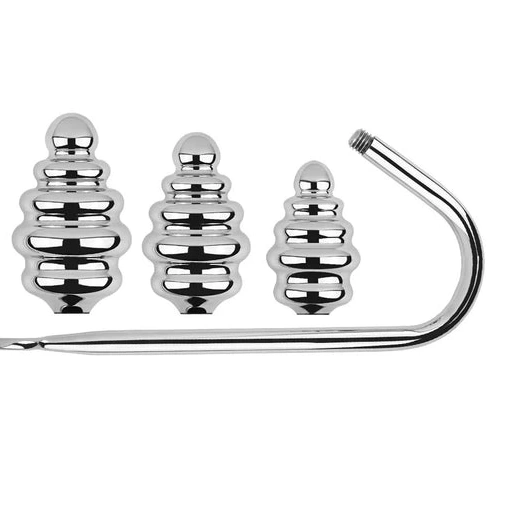 Hook 8826 Set Anal Screw-in Ribbed GreatBenefit 0813
